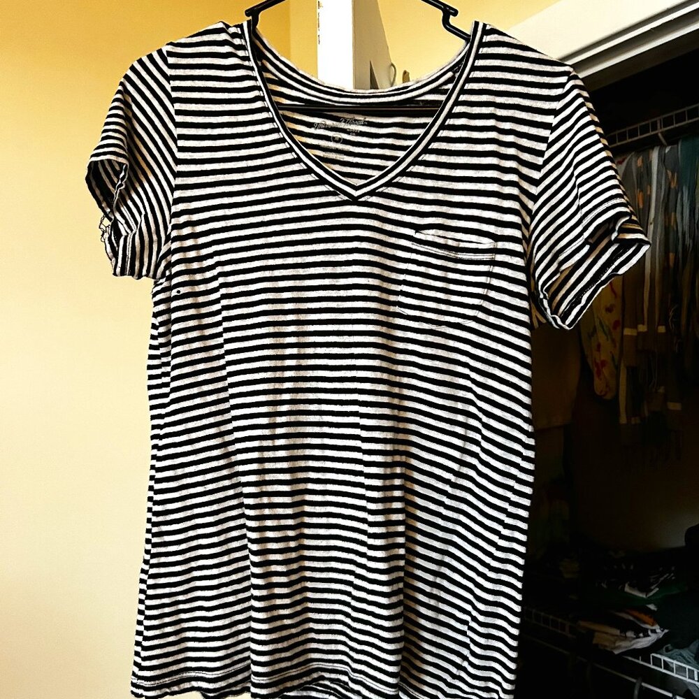 comfy, casual striped shirt